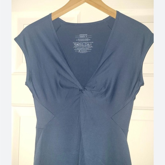 Patagonia Bandha dress. Beautiful cadet blue - Picture 2 of 4